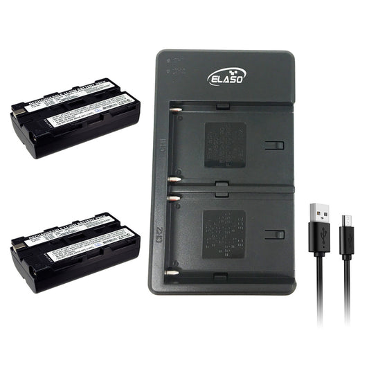 2 Rechargeable Battery and External USB Dual Battery Charger for Sony NP-F330,F550,F570,F970,F750,F770,F960,F530,CCD-SC55,TR516,TR716,TR818