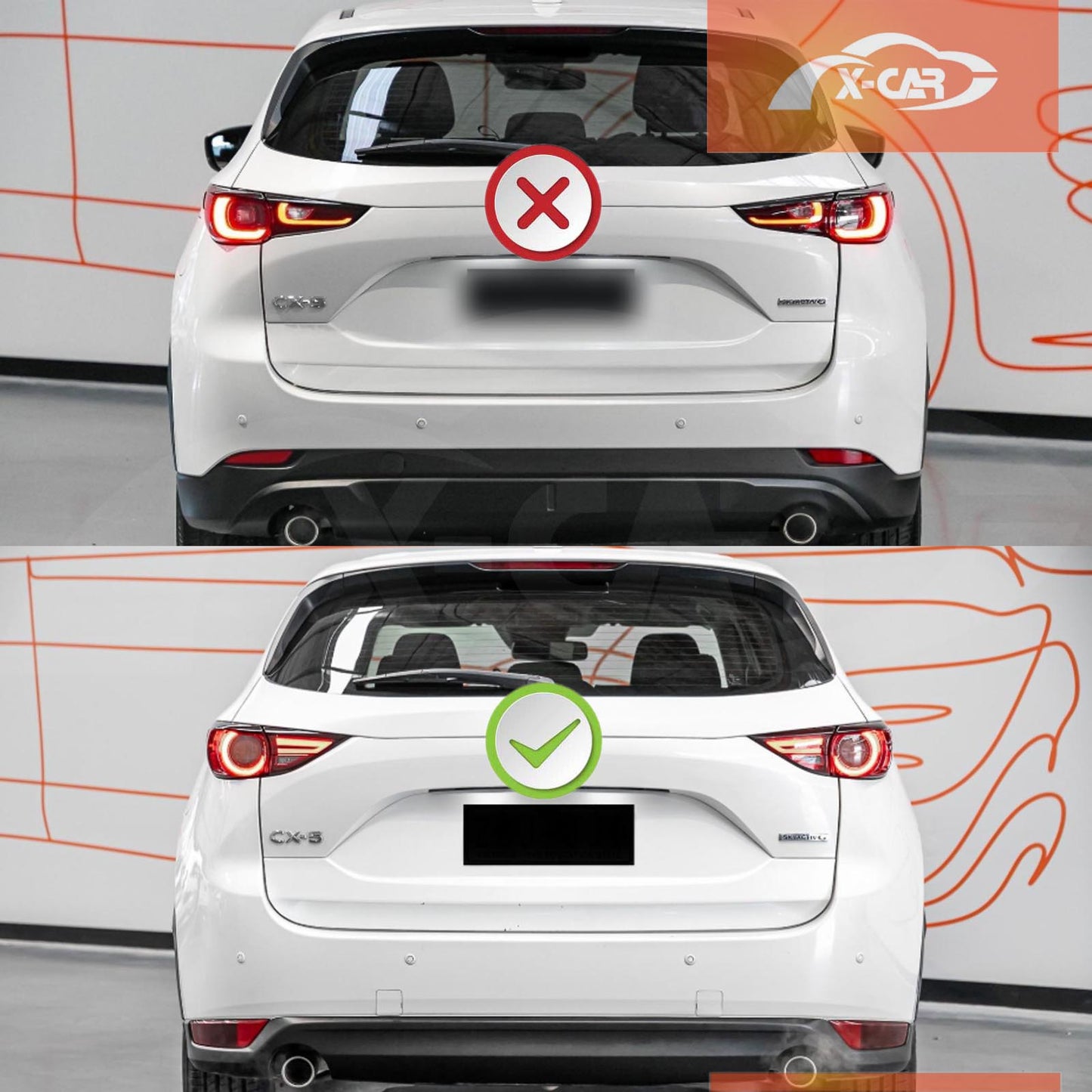 Mud Flaps Splash Guards for Mazda CX5 CX-5 2017-2021 Mudguard Fender Front and Rear Set of 4