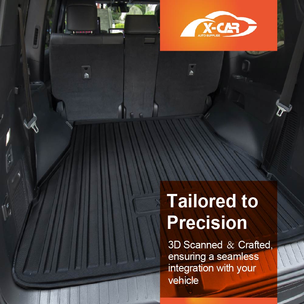 Front Rear Floor Mats Boot Liner Set for Toyota Landcruiser 300 LC300 2021-Onwards All Weather Heavy Duty Cargo Car Trunk Luggage Tray