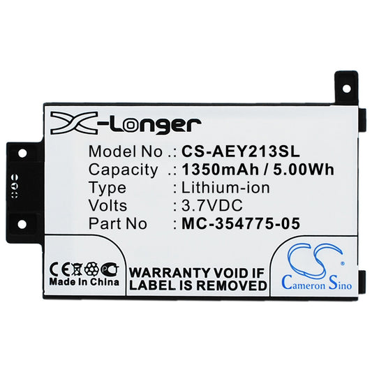 58-000049 MC-354775-05 S13-R1-D S13-R1-S Replacement Battery For Amazon Kindle Paperwhite 2 eReader 2nd Gen 6" DP75SDI 2013 Kindle Touch 6" 2013