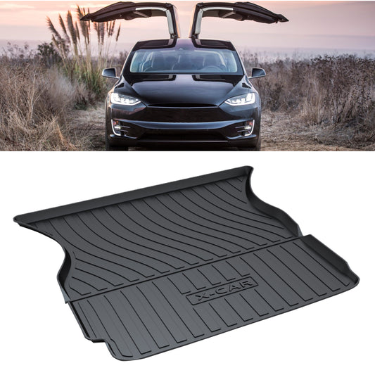 Heavy Duty Rear Cargo Mat Boot Liner Luggage Tray for Tesla Model X 2016 2017 2018 2019 2020 2022