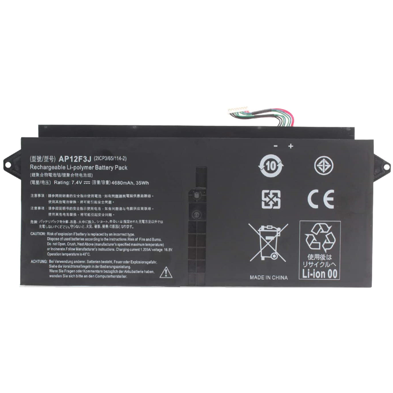 Replacement Laptop Battery for Acer AP12F3J Aspire 13.3" S7-391 Series Ultrabook