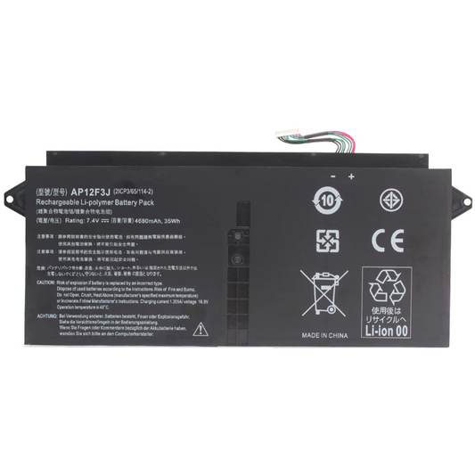 Replacement Laptop Battery for Acer AP12F3J Aspire 13.3" S7-391 Series Ultrabook
