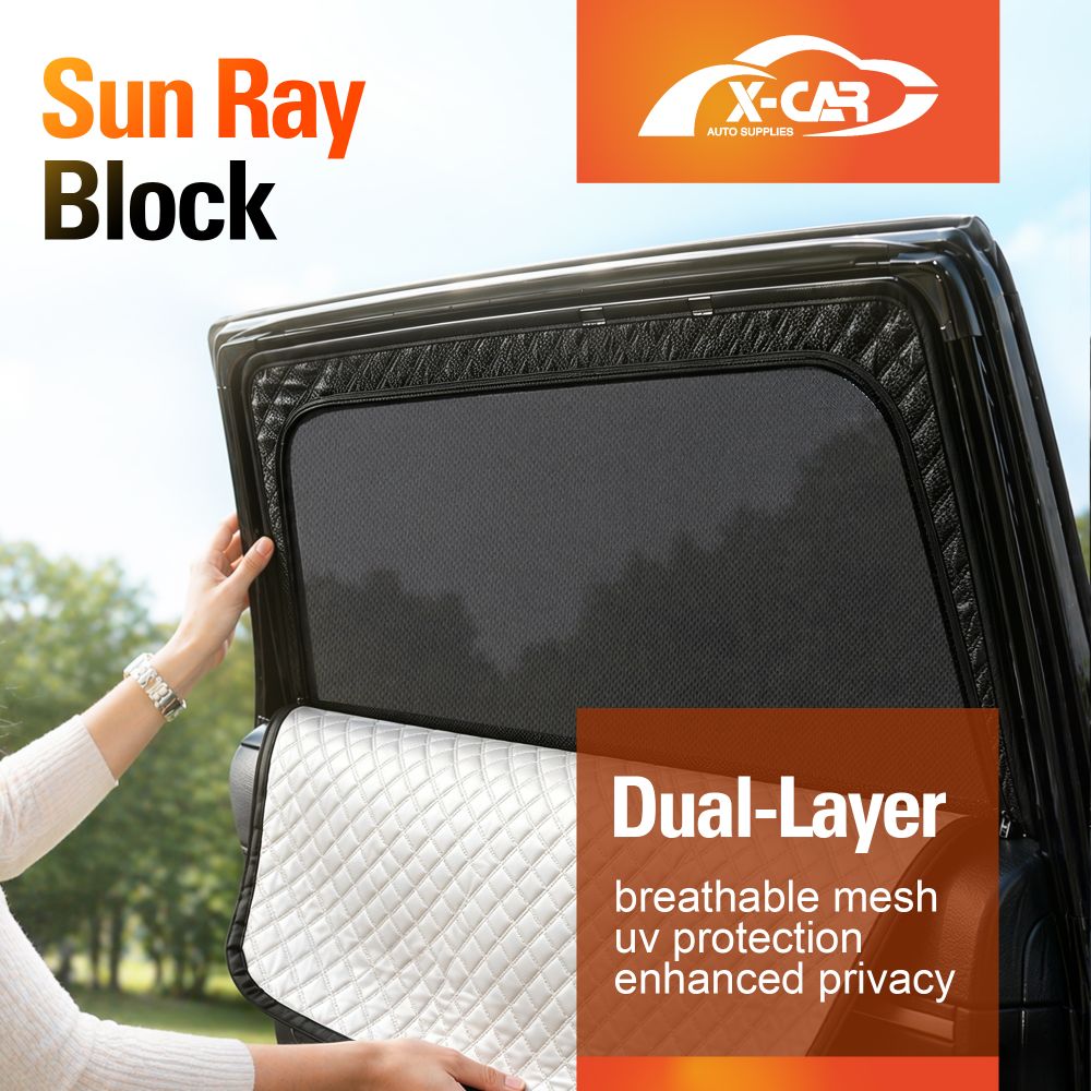 Rear Window Sun Shades for Toyota RAV4 6th Gen 2026-Onwards Zipper Dual Layer UV Protection Car Sunshade Blind Mesh