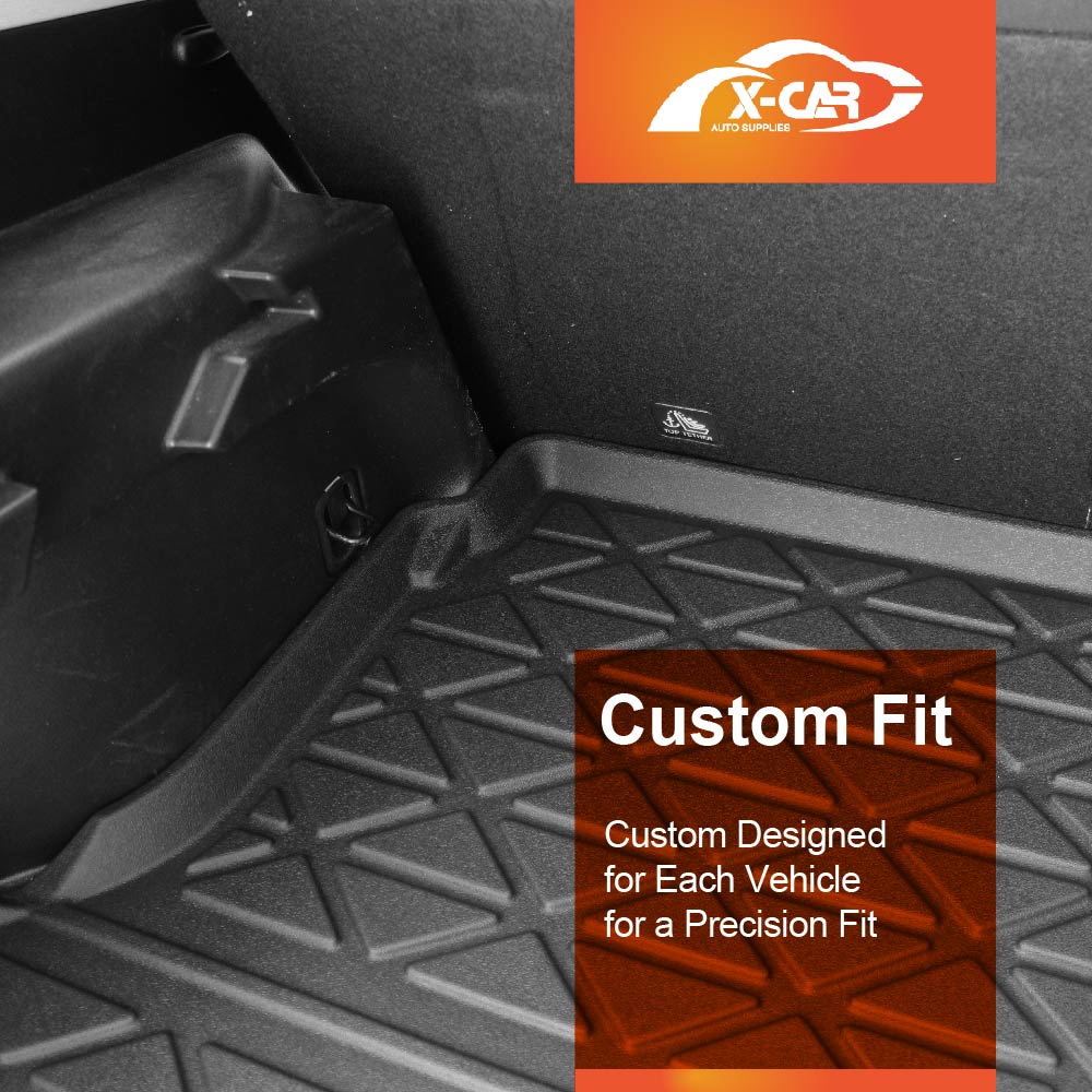 3D Floor Mats Boot Liner Set for Nissan X-trail Xtrail T32 2013-2022 All Weather Heavy Duty Cargo Kick Mats Back Seat Protector Cover