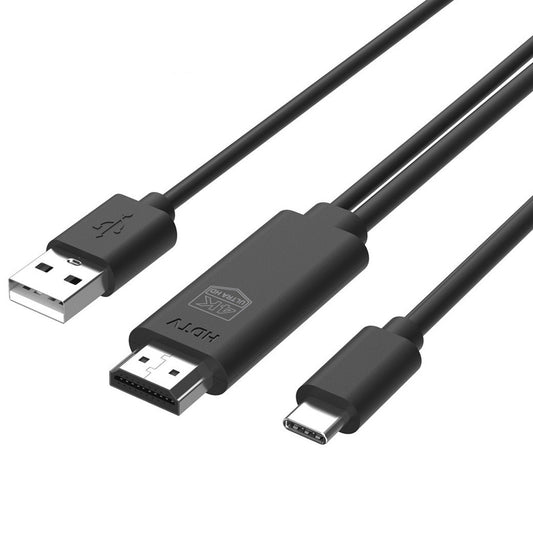 USB Type C to HDMI Cable 4K Male to Male Adapter Converter with USB Charging For Samsung Galaxy S20 S10 S9 Note 20 Android iPad Pro iMac MacBook