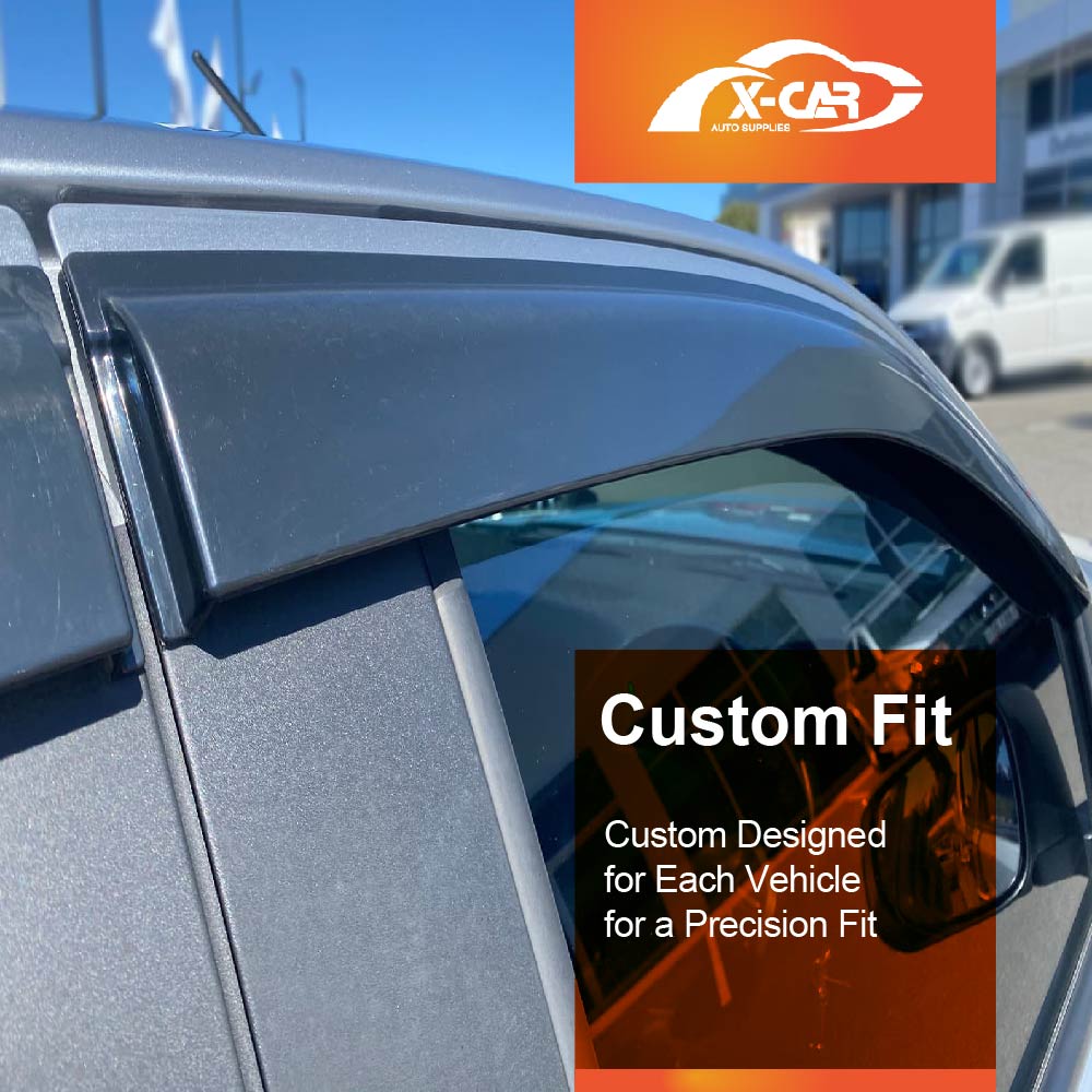Weathershields for Isuzu D-MAX Dual Cab 2012-2020 Car Weather Shields Wind Deflectors Window Sun Visor 4-Piece Set