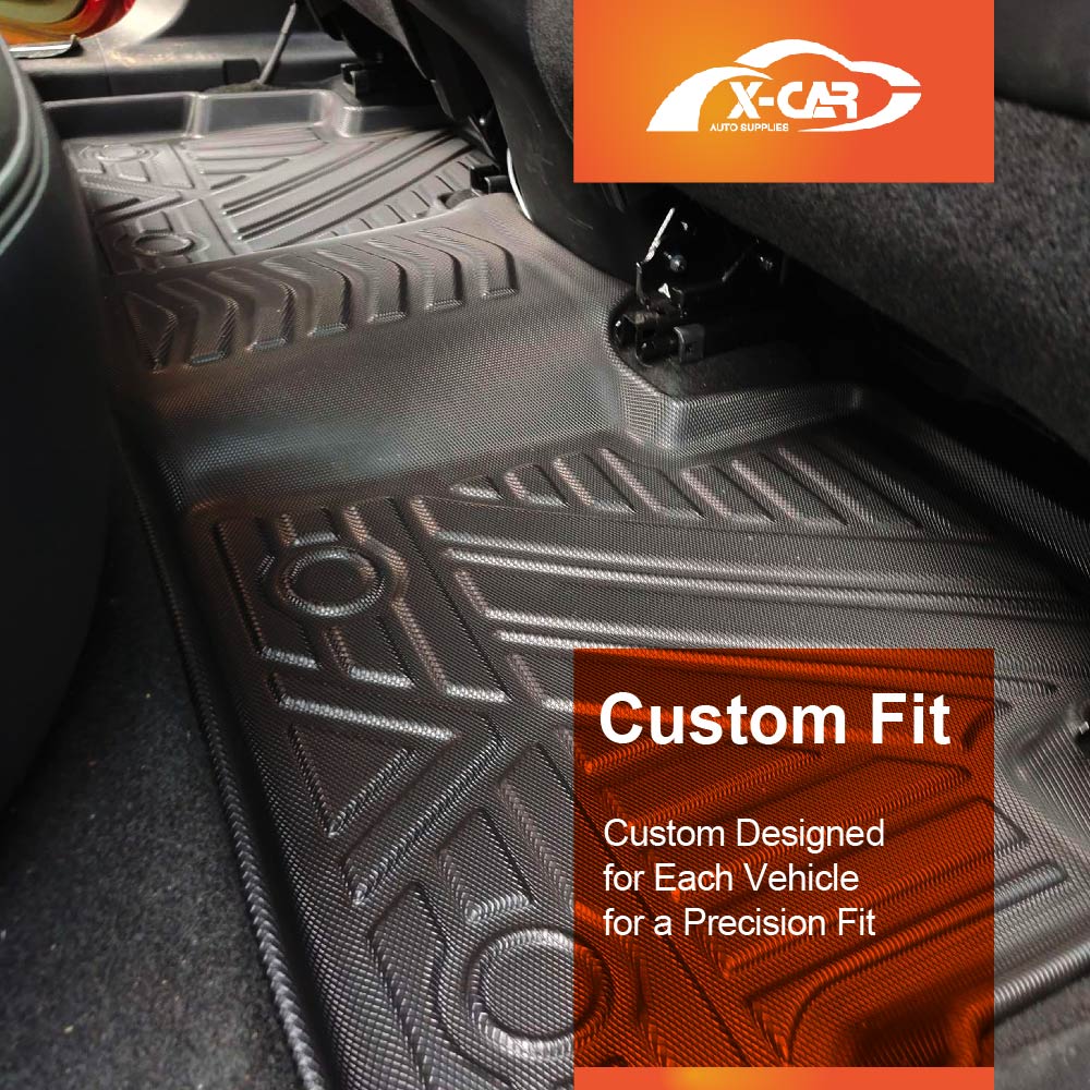 Floor Mats Boot Liner Set for GWM Haval H6/H6 GT 2021-Onwards All Weather Heavy Duty Cargo Kick Mats Back Seat Protector Cover