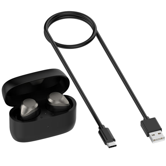 USB Charging Case Earbuds Charger Box Black for Jabra Elite 4 Active True Wireless Earbuds Headphones