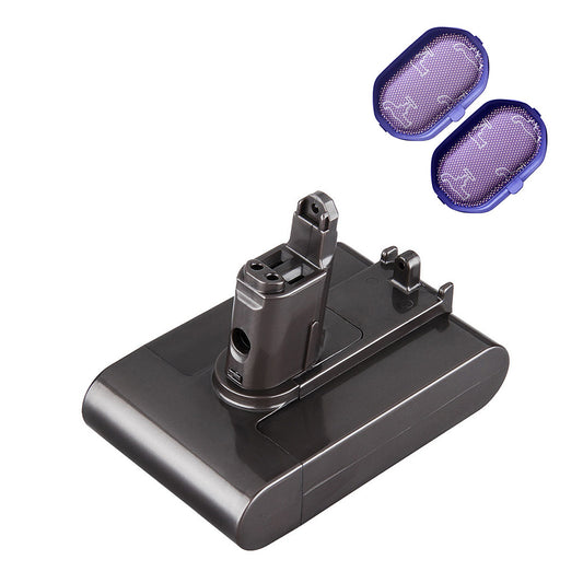 Replacement Battery and 2x Washable Pre Filter for Dyson DC31 DC34 DC35 DC44 DC45 DC30 17083-4010 917083-01 Animal Handheld Vacuum-Type B