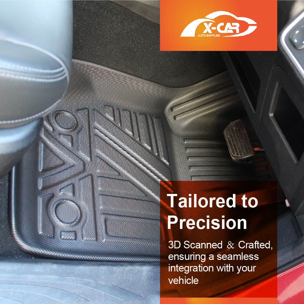 3D Premium Floor Mats Tub Liner for GWM Cannon/Cannon-L Premium 2021-Onwards All Weather Heavy Duty Cargo Car Trunk Luggage Tray