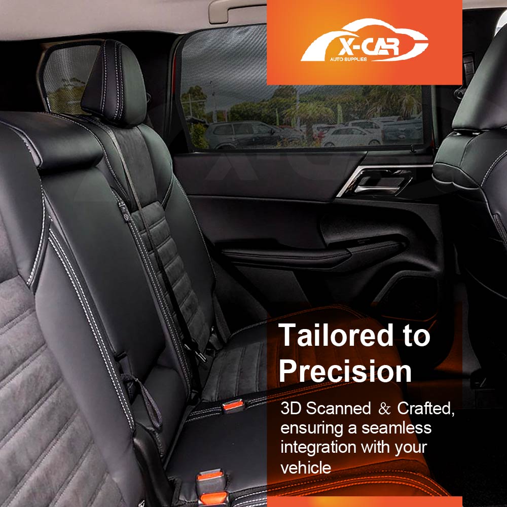 Port Window Sun Shade for Mitsubishi Outlander 2021-2025 Car Sun Blind Mesh Third Row Window