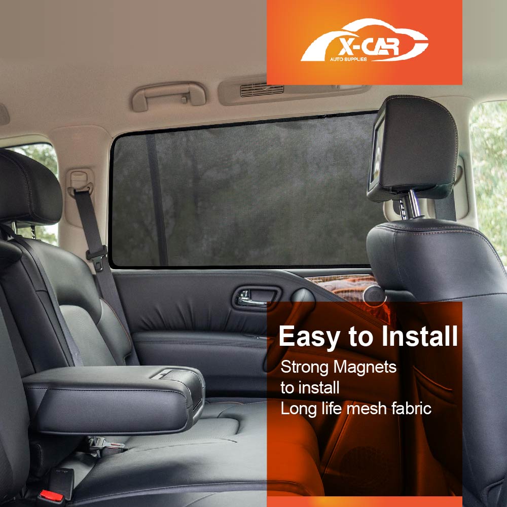 Port Window Sun Shade for Nissan Patrol 2012-2024 Y62 Series Car Sun Blind Mesh Third Row Window