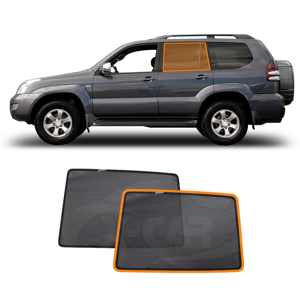 Rear Window Sun Shade for Toyota LandCruiser Prado 120 Series 2003-2009 Car Sun Blind Mesh
