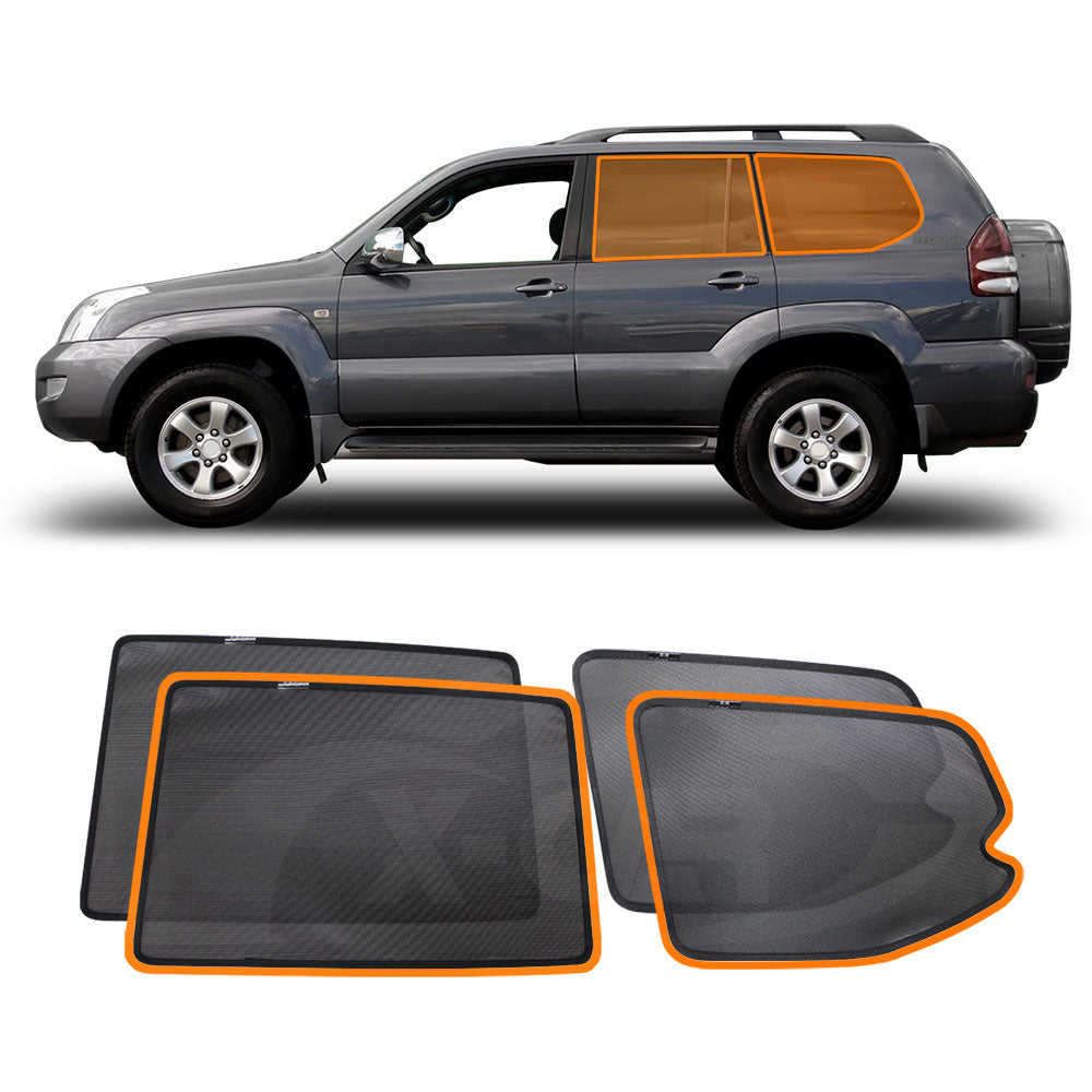 Port Rear Window Sun Shade for Toyota LandCruiser Prado 120 Series 2003-2009 Car Sun Blind Mesh