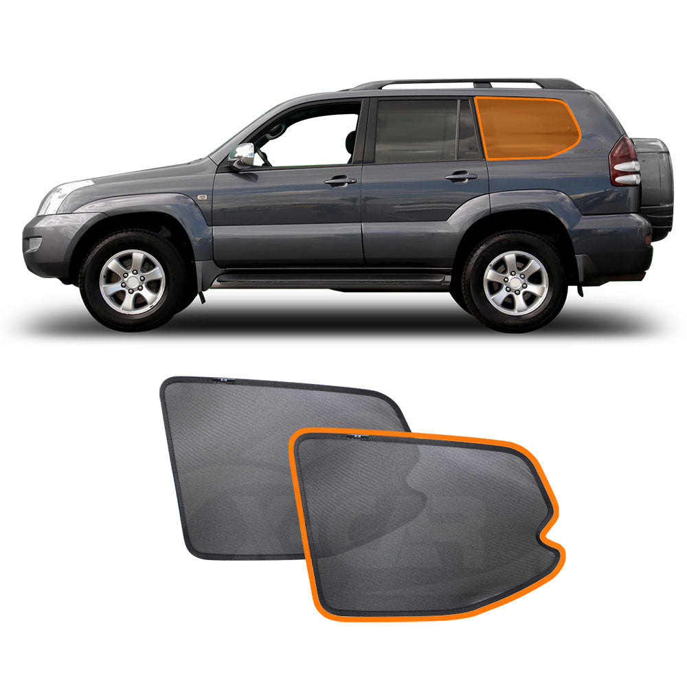 Port Window Sun Shade for Toyota LandCruiser Prado 120 Series 2003-2009 Car Sun Blind Mesh Third Row Window