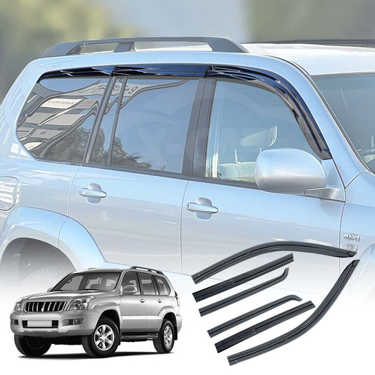 Weathershields for Toyota LandCruiser Prado 120 Series 2003-2009 Car Weather Shields Wind Deflectors Window Sun Visor