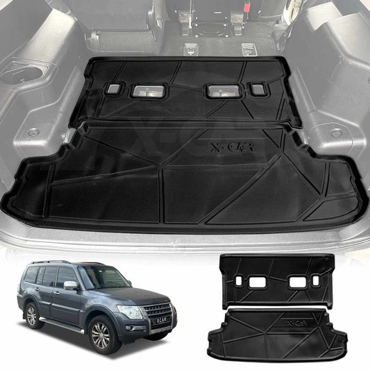Heavy Duty Cargo Mat Boot Liner for Mitsubishi Pajero 2006-2022 Heavy Duty Cargo Trunk Mat Luggage Tray