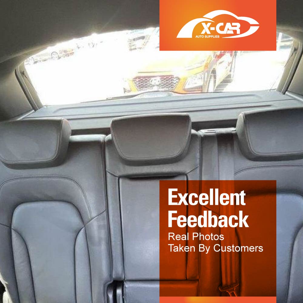 Car Trunk Shade for Audi Q5 SQ5 2009-2016 Rear Cargo Security Shield Luggage Cover Board Blinder