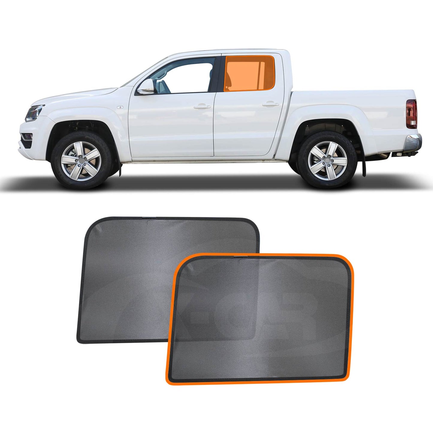 Rear Window Sun Shade for Volkswagen Amarok 2009-2022 Car Sun Blind Mesh