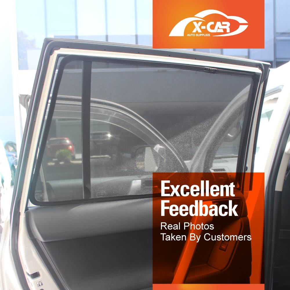 Rear Side Car Window Sun Blind for Toyota Prado 150 Series 2009-2024 Sun Shade Mesh Whole Set