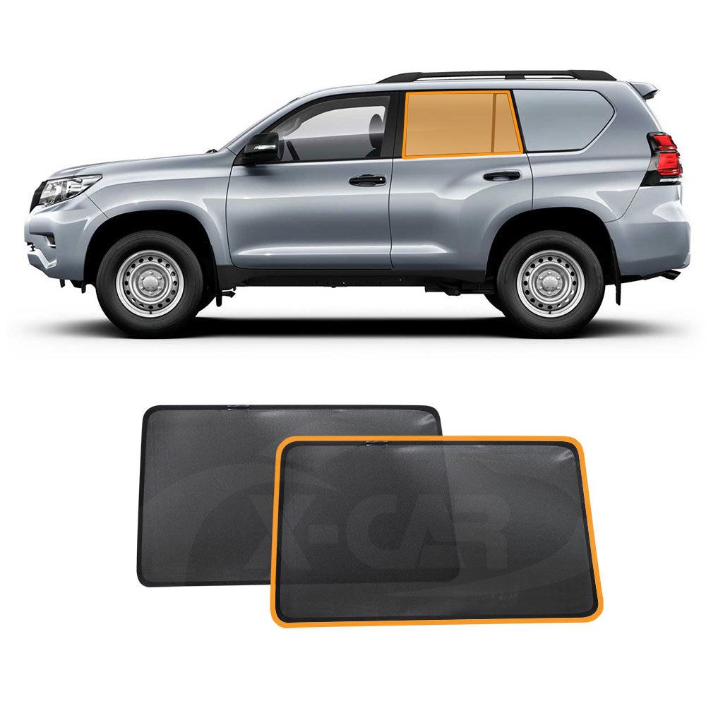 Car Window Sun Blind for Toyota Prado 150 Series 2009-2024 Sun Shade Mesh for Rear Window