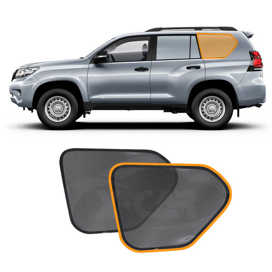 Port Window Sun Shade for Toyota Prado 150 Series 2009-2024 Car Sun Blind Mesh Third Row Window