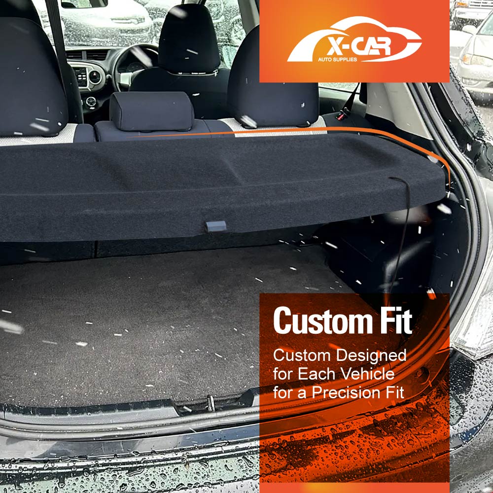 Car Trunk Shade for Toyota Yaris Hatch 2011-2020 Rear Cargo Security Shield Luggage Cover Board Blinder