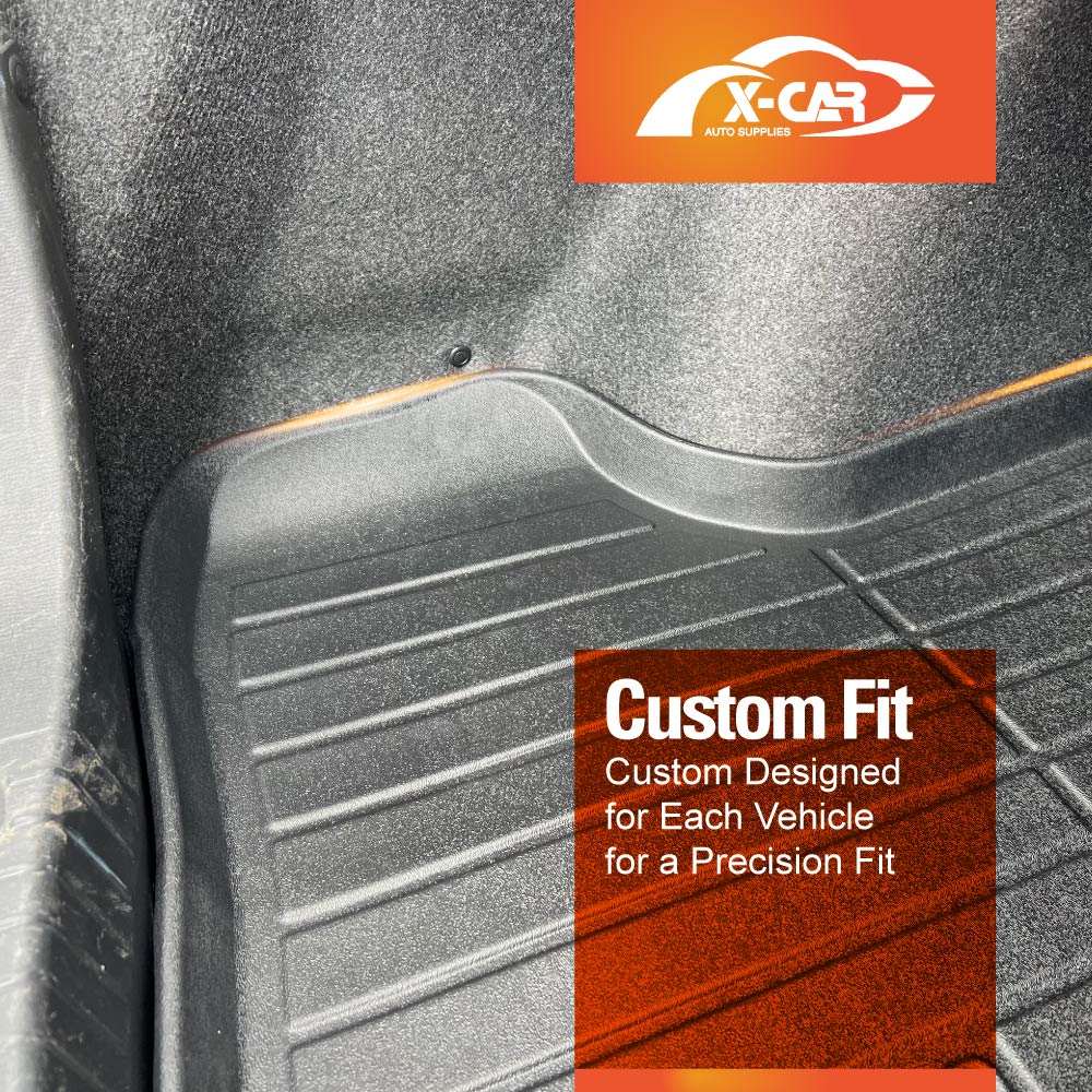 3D Floor Mats Boot Liner Set for Mazda 3 Sedan BN BM 2014-2019 All Weather Heavy Duty Cargo Car Trunk Luggage Tray