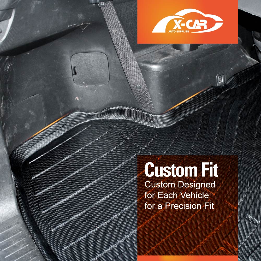 Front Rear Floor Mats Boot Liner for Toyota Kluger 2014-2021 All Weather Heavy Duty Cargo Car Trunk Luggage Tray