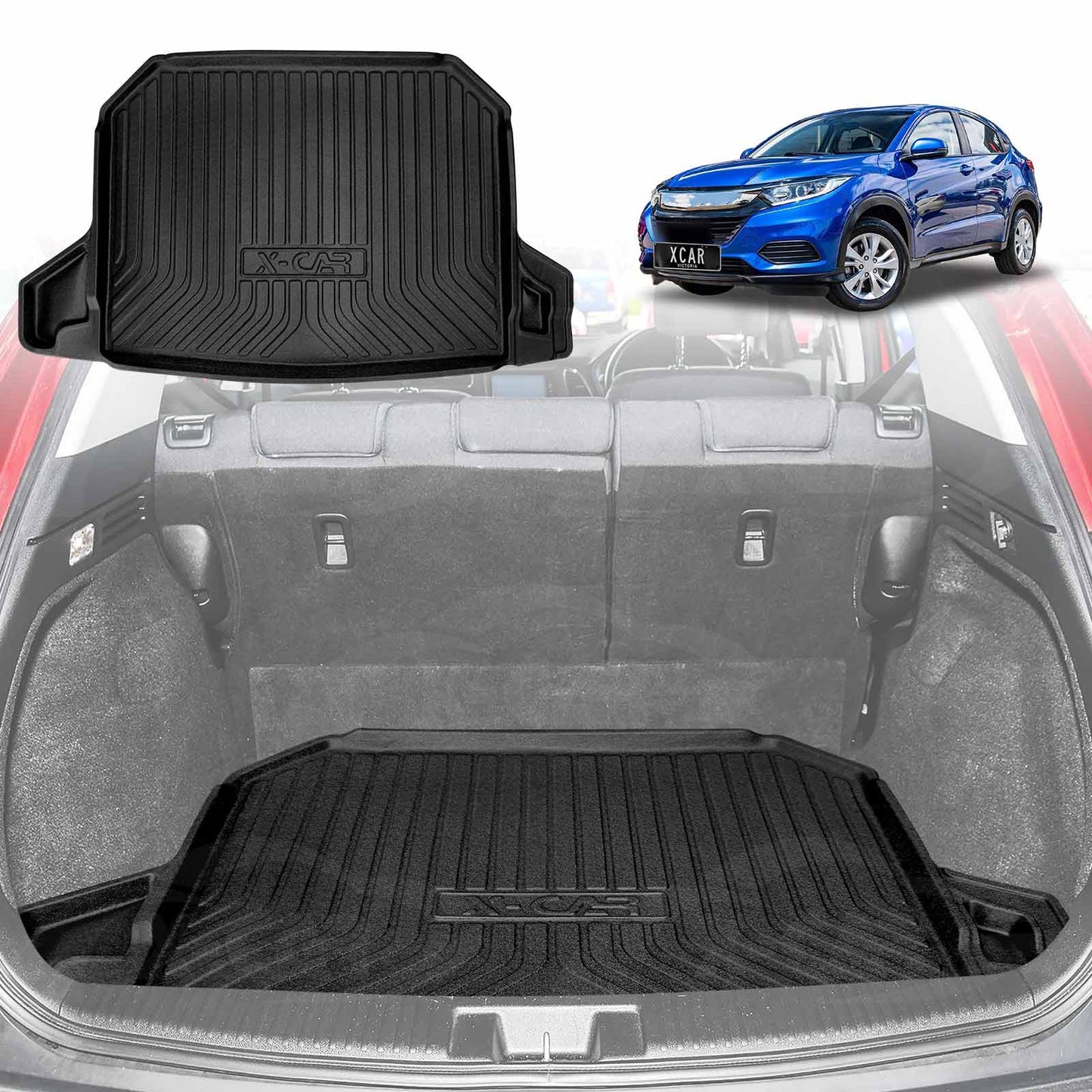 Boot Liner Cargo Luggage Tray Trunk Floor Waterproof Rubber Mat Fits Honda HR-V HRV Vezel 2014 2015 2016 2017 2018 2019 2020 2021