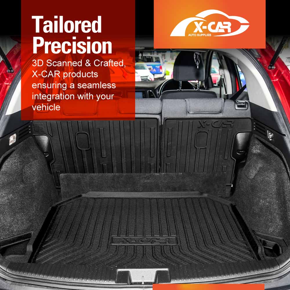 Floor Mats Boot Liner Set for Honda HR-V HRV Vezel 2014-2021 All Weather Heavy Duty Car Trunk Cargo Kick Back Seat Protector Cover