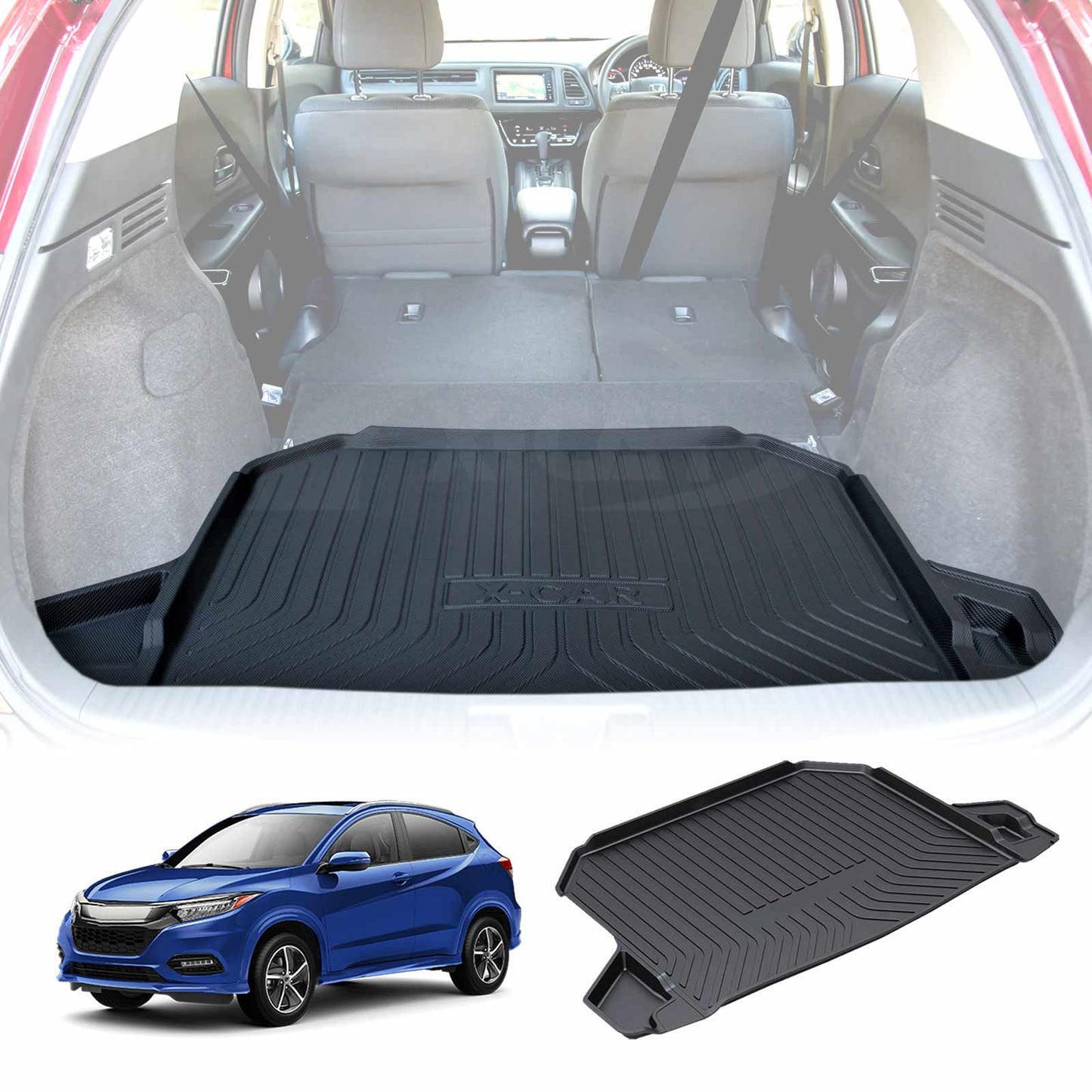Boot Liner Cargo Luggage Tray Trunk Floor Waterproof Rubber Mat Fits Honda HR-V HRV Vezel 2014 2015 2016 2017 2018 2019 2020 2021