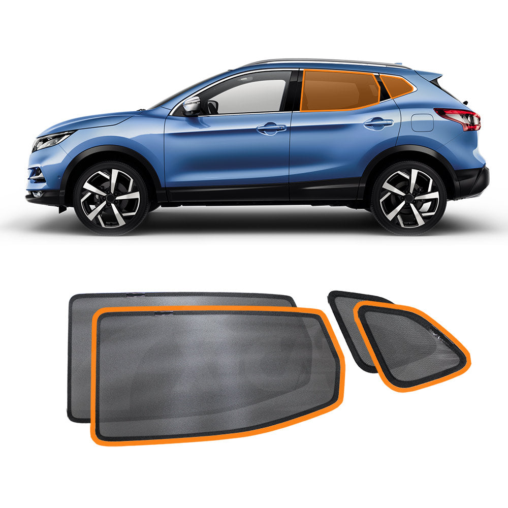 Port Rear Window Sun Shade for Nissan QASHQAI 2014-2022 Car Sun Blind Mesh