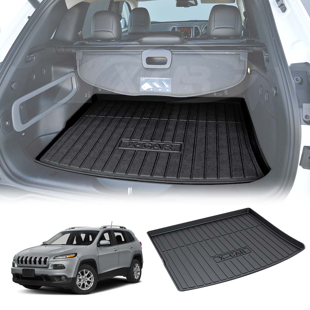 Boot Liner for Jeep Cherokee 2014-2022 All Weather Heavy Duty Cargo Trunk Mat Luggage Tray