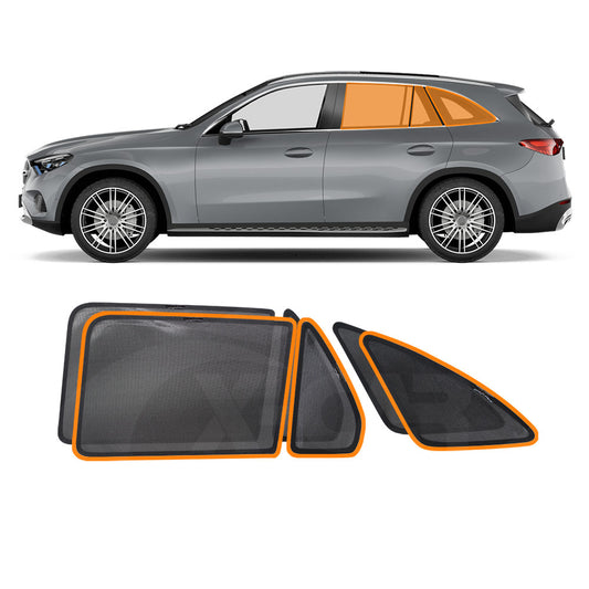 Port Rear Window Sun Shade for Mercedes-Benz GLC 2015 2016 2017 2018 2019 2020 2021 2022 Car Sun Blind Mesh