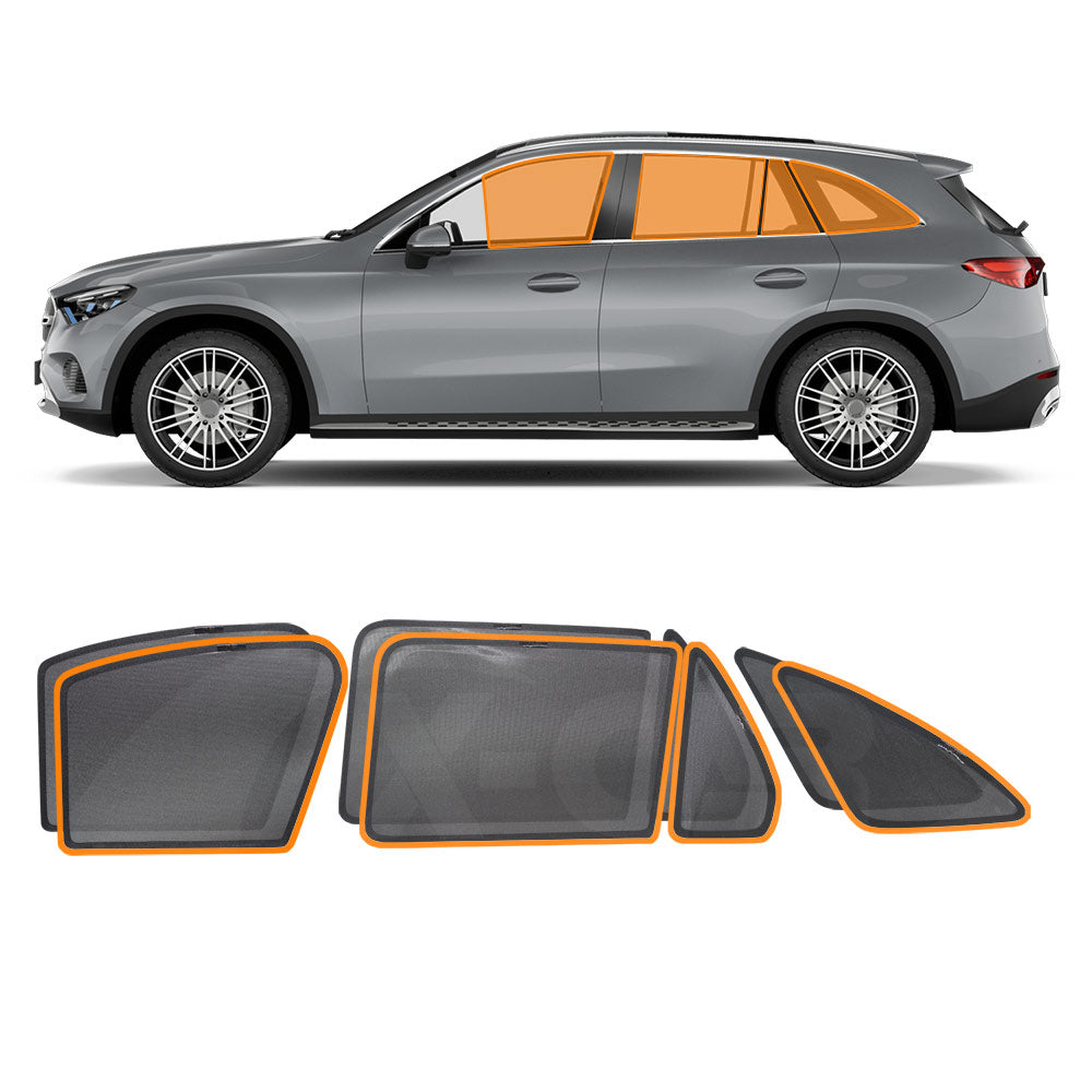 Mercedes-Benz GLC 2015-2022 Car Window Sun Blind Sun Shade Mesh 8 Pcs Whole Set Front Rear