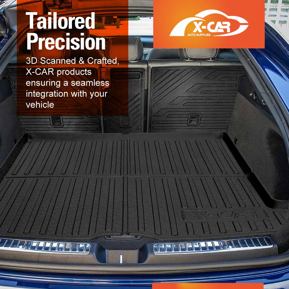 3D Floor Mats Boot Liner Set for Mercedes-Benz GLC Class 2015-2022 All Weather Heavy Duty Cargo Car Trunk Luggage Tray