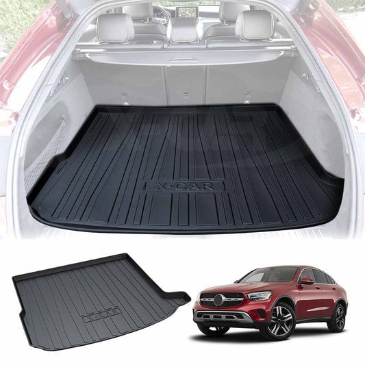 Heavy Duty Cargo Rubber Mat Boot Liner Luggage Tray Fit for Mercedes-Benz GLC Coupe 2016-2023