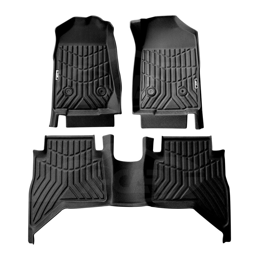 3D Floor Mats for Holden Colorado Dual Cab 2012-2020 Heavy Duty All Weather Car Mats Carpet Liner Set