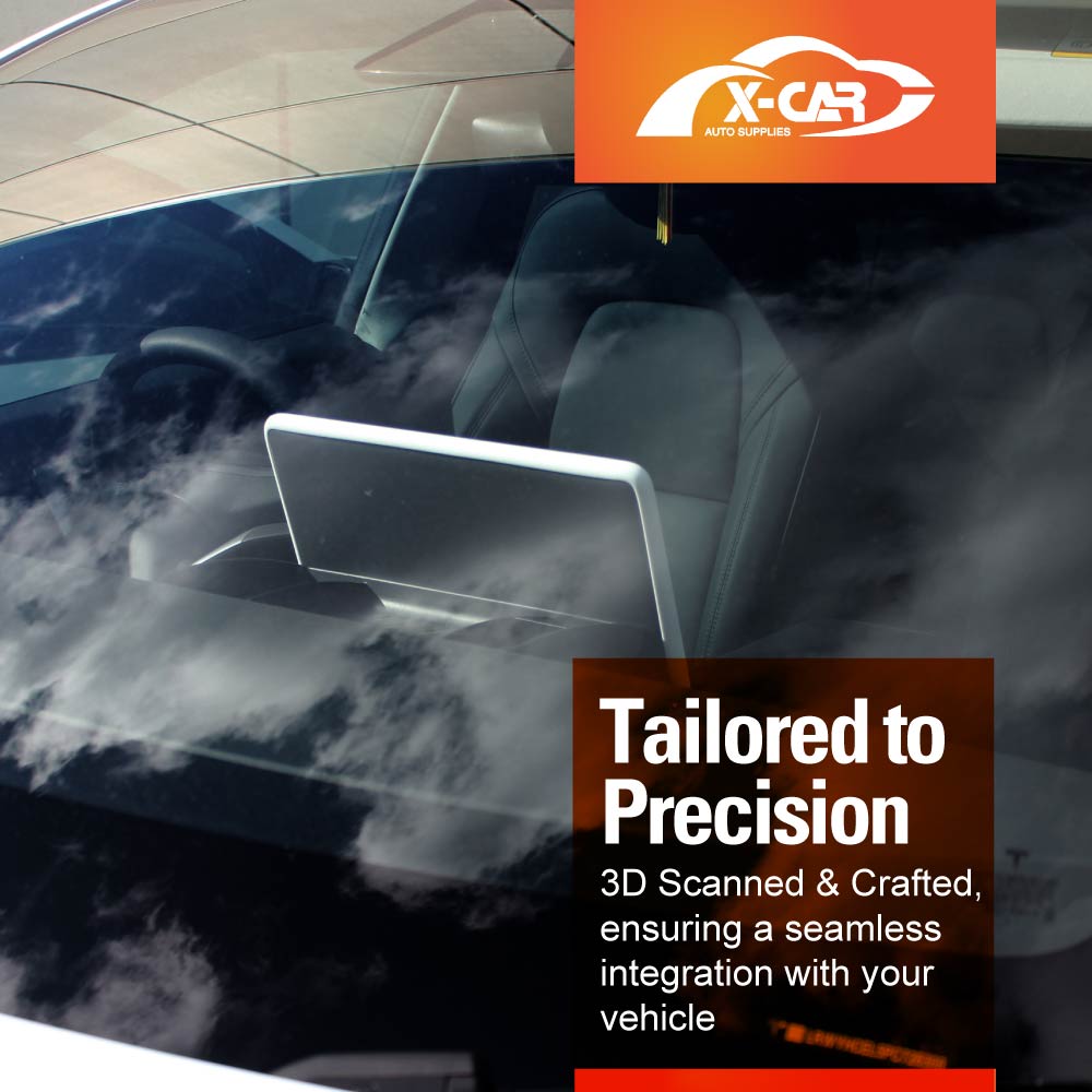 Screen Protector Rearview Mirror Frame for Tesla Model 3 2017-2023 and Model Y 2021-2025 Protection Silicone Cover Case Accessories White