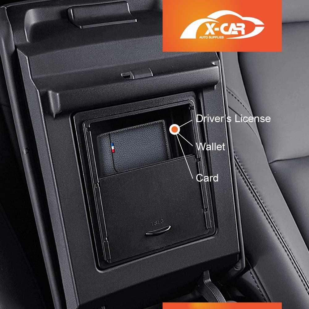 Centre Console Organizer for Tesla Model 3 2017-2023 Model Y 2021-2025 Armrest Hidden Storage Box