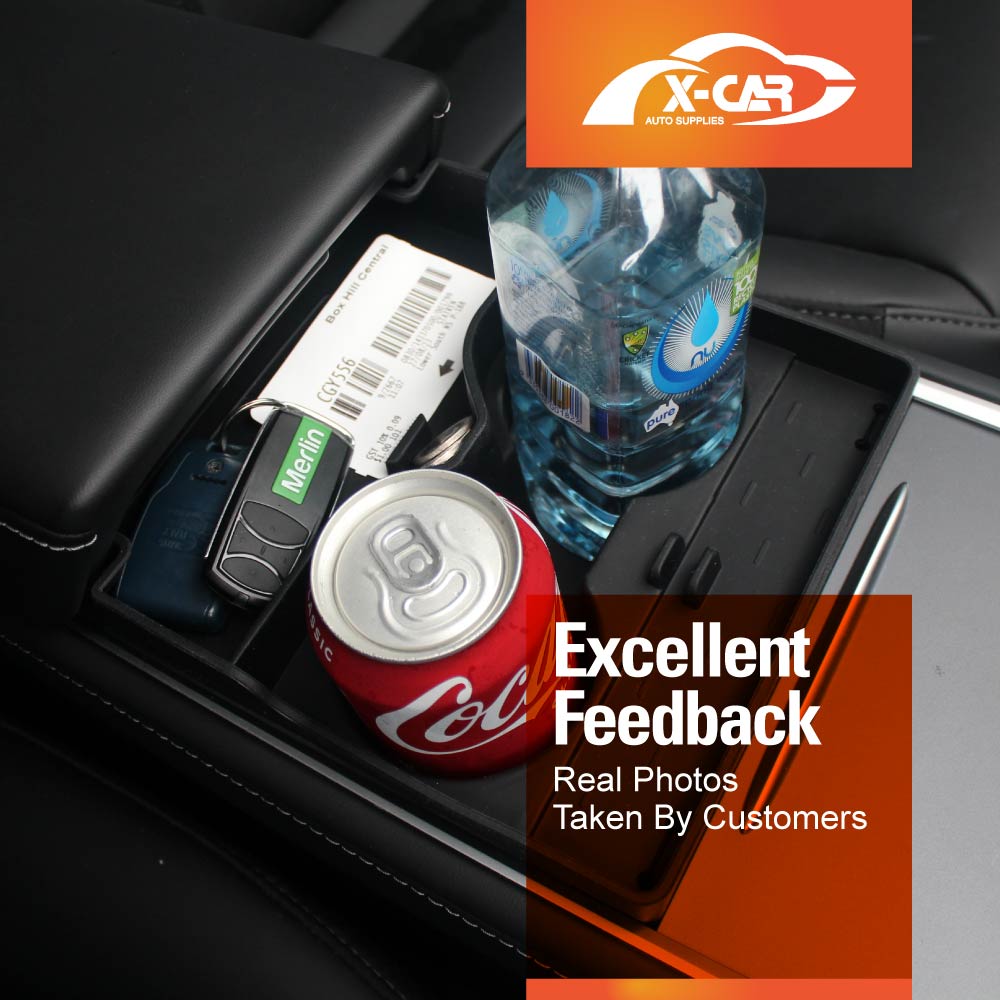 Centre Console SIlicone Cup Holder Insert Tray for Tesla Model 3 2017-2023 and Model Y 2021-2025