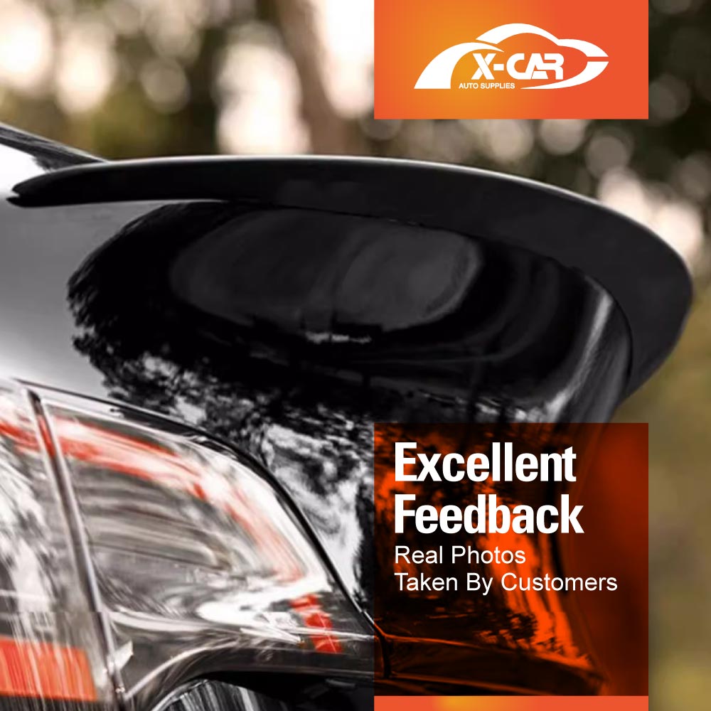 Matt Black Spoiler for Tesla Model 3 2017-2023 Rear Trunk Wing Lip Tail Performance Style