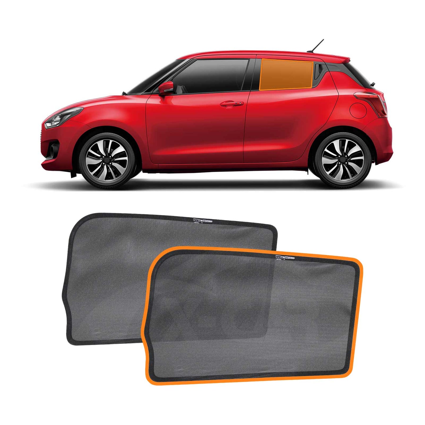 Rear Window Sun Shade for Suzuki Swift 2017-2024 Car Sun Blind Mesh