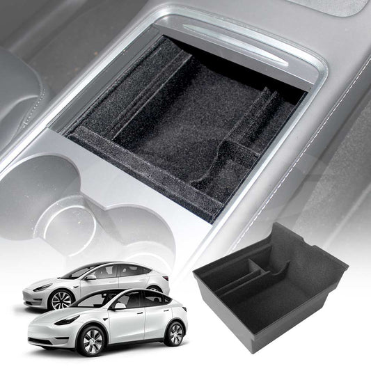 Centre Console Organizer Tray for Tesla Model 3 2017-2023 and Model Y 2021-2025 Armrest Storage Box Cubby Drawer Container