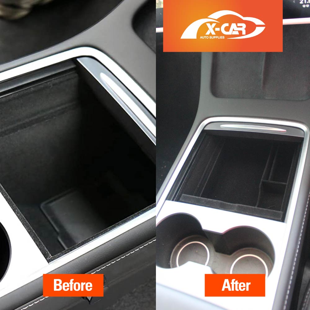 Centre Console Organizer Tray for Tesla Model 3 2017-2023 and Model Y 2021-2025 Armrest Storage Box Cubby Drawer Container