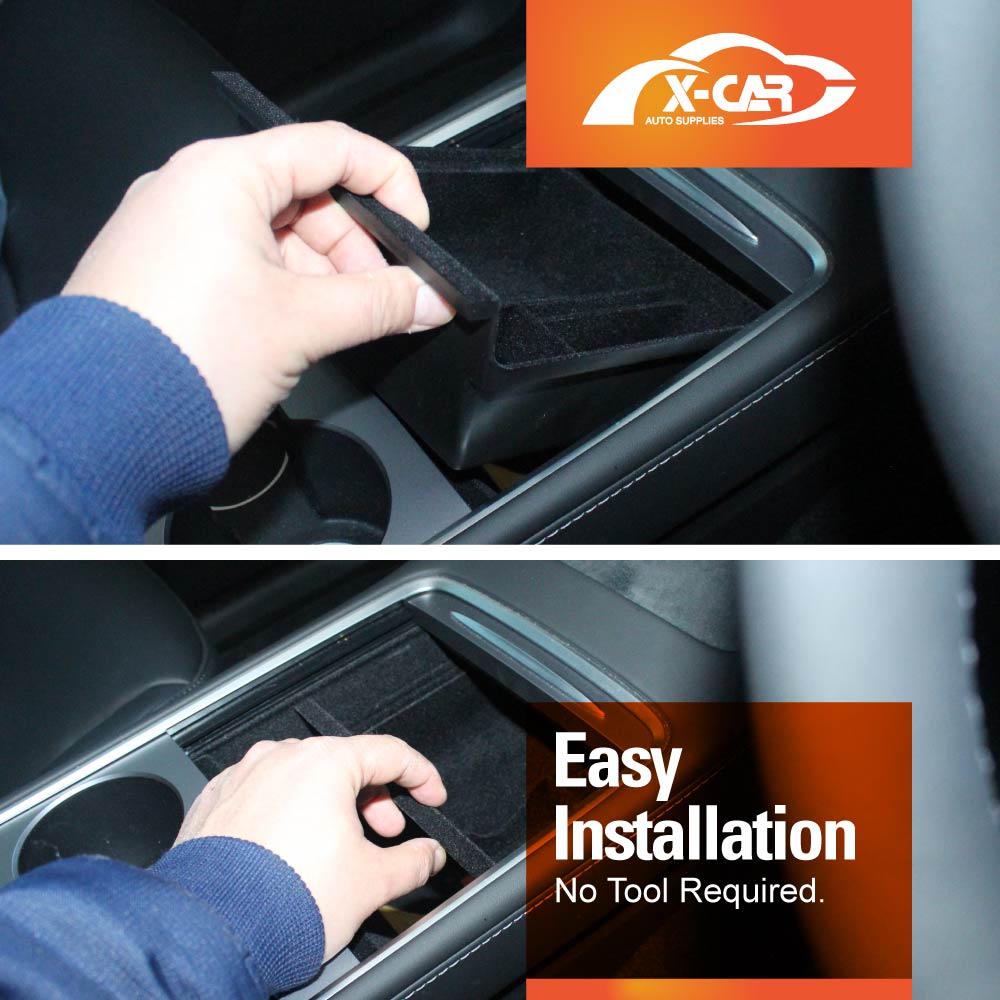 Centre Console Organizer Tray for Tesla Model 3 2017-2023 and Model Y 2021-2025 Armrest Storage Box Cubby Drawer Container