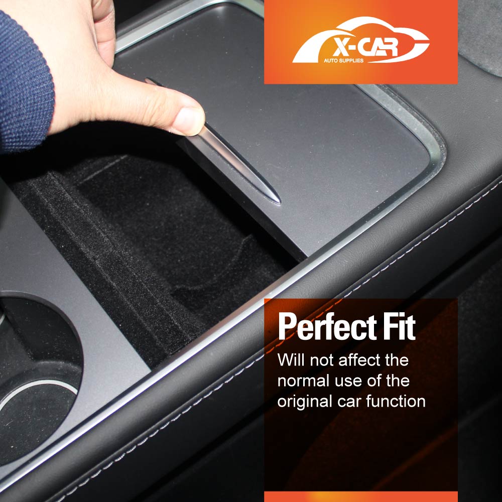 Centre Console Organizer Tray for Tesla Model 3 2017-2023 and Model Y 2021-2025 Armrest Storage Box Cubby Drawer Container