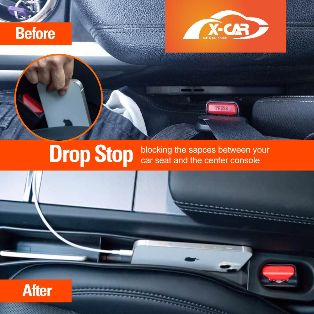 Car Seat Gap TPE Filler Box Organizer for Tesla Model 3 2017-2023 and Model Y 2021-2025 Extra Console Side Storage Accessories